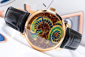 雅典鎏金系列95新珐琅灵蛇表作为回收二手手表价位如何