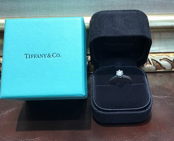 二手Tiffany蒂芙尼59分女款钻石戒指