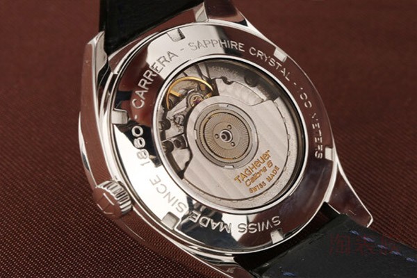 二手泰格豪雅卡莱拉系列自动机械手表背面展示图