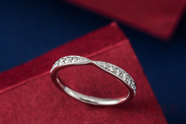 二手蒂芙尼戒指 HARMONY系列 18K白金钻石戒指