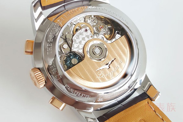 二手浪琴 伊米亚系列 自动机械 手表背面展示