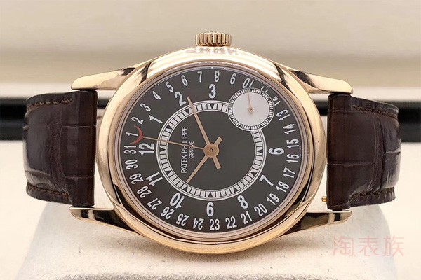 二手百达翡丽古典表系列18k玫瑰金手表